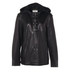 생 로랑 중고 2017 후드 레더 후디