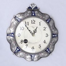 꾸미아트 보르자 엔틱 무소음 벽시계, 주석