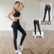 BODYAIR 假兩件式拉鍊腰九分褲 瑜珈 運動 慢跑 透氣 舞蹈 運動褲