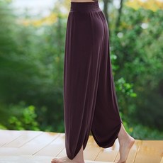 QUEEN YOGA 瑜伽服 輕柔新款 簡約運動休閒 九分褲 寬鬆 顯瘦 寬腿褲