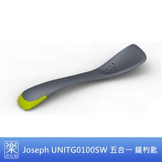 Joseph Joseph UNITG0100SW 五合一煎鏟，多功能料理工具，耐熱材質，人體工學設計，輕鬆烹飪，廚房必備, 1個