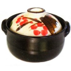 日本製萬古燒4合炊 煮飯鍋 燉鍋 土鍋, 1個