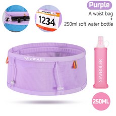탄성 스포츠 허리 가방 번호 전화 가방을위한 레이스 러닝 마라톤 등산, BAG652 250ML WHI