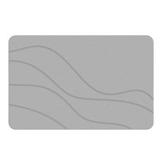 硅藻泥軟墊浴室吸水地墊衛生間腳墊廁所門口防滑家用速幹a條紋-2530*40【3MM 二代硅藻泥】, 1個, a條紋-25
