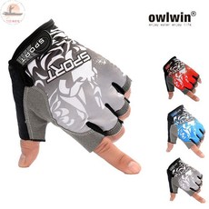owlwin 半指防滑手套, 1個, 均碼,藍色(sport字母) 一雙