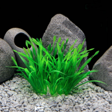 HY아쿠아 무균 부드러운 전경 인조 수초 어항 은신처 12cm 그린, 1개