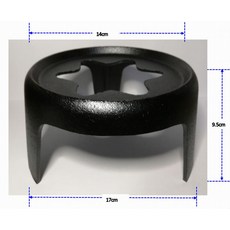 가마솥 다리미 캠핑용주전자 1개 더치오븐 평평한, 블랙 C