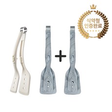 코흐베어 2in1 실리콘 뒤집개 집게, 2개, 마블