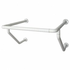 蝴蝶衛浴 抗菌面盆型扶手 夜光抗菌防滑設計 SGS抗菌測試 安全扶手, 1個, (I廊)【一般款】(抗菌)面盆扶手+螺絲x16, 白