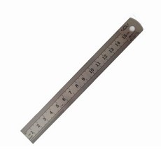 천투만 스테인리스 스틸 직자 스틸자 철자, 15cm, 1개