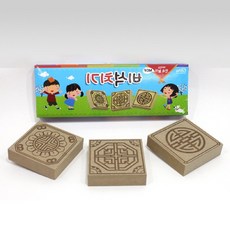 벨모라 전통 민속놀이 비석치기 색칠하기 비석치기꾸미기 전통문양비석치기 비석치기만들기 전통놀이교구, 상세페이지 참조, 1개