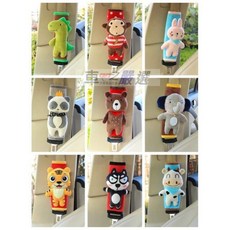 車之嚴選 卡通造型立體玩偶安全帶保護套, 1個, KSA-009乳牛