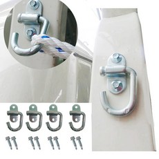 이드나인 화물차 J바상부고리 바연결고리4개 묶음+피스포함(1대분) 적재함고리 로프고정장치, 1세트