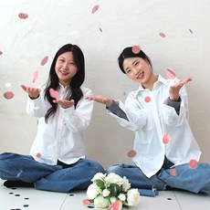 꿀이맘 플라워샤워 꽃가루 컨페티 로즈골드 10g 웨딩촬영컨페티