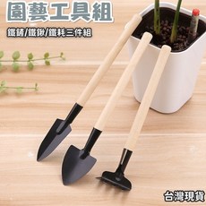 園藝工具 挖土工具 迷你鏟子 園藝DIY 工具3件組 盆栽種花 植物鏟, 1個, 三件組