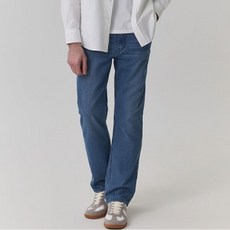 [뱅뱅] 남성 라이크라 스트레이트 데님_스카이