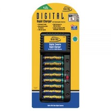 189649 Digital Concepts 고속 충전기 AA 충전식 1800 MAH NIMH 배터리 8개 포함