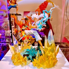 海賊王 魯夫五檔 尼卡形態公仔, 1個, 無燈座版(尼卡魯夫版本3),含公仔(附正版原盒)