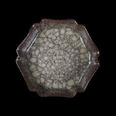 博古珍藏 宋代官窯米黃釉葵口洗 早期收藏老件瓷器 博物館級文物, 1個