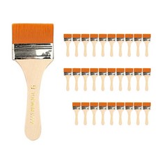 페인트붓 젯소 막붓 청소붓 미술, 9호(붓모 5.5cmx3.3cm) 30ea