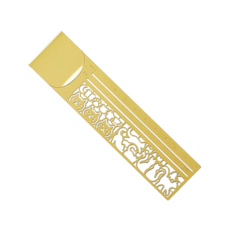 吸貓室 貓咪造型金屬書籤 多功能手帳尺 模板尺 圖形尺, 1個, 貓貓繪圖尺｜1入, 金屬色