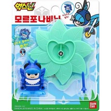 반다이 벅스닌 모르포 나비닌 배틀팽이, 혼합 색상, 1개
