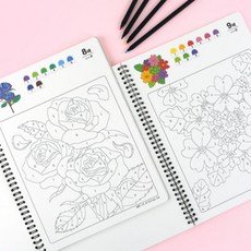 어린이 놀이 노인 취미 색칠 공부 색칠북 컬러링북, 상세페이지 참조, 상세페이지 참조