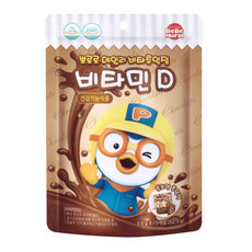 베베모린 뽀로로 데일리 초코맛 비타츄잉정 비타민D, 52.5g, 4개