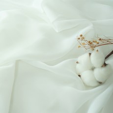 패브릭몰 빅사이즈 얇은쉬폰 대폭 반투명 차르르 쉬폰원단 커튼 촬영용 의류용, 화이트, 1개