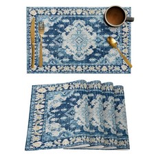 식탁용 페르시아 러그 테이블 매트 주방 액세서리 커피, 1pcs 30x40cm, 1pcs 7