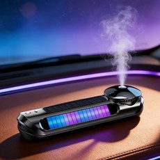 LJL 스마트 차량용 아로마 디퓨저 차량용 방향제 3단 향기 조절 음악에 맞춰 변하는 분위기 등 향수 2병 세트 (로맨틱 스위트), 1세트, 스윗 로맨틱 향