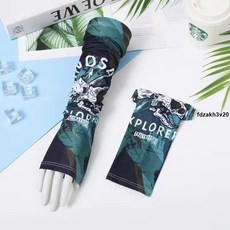 夏季防曬冰袖男冰絲袖套耐臟彈力手臂袖大碼女開車戶外騎行護臂袖, 1個, 【冰袖一雙裝】沖鋒騎士,均碼(88斤-148斤左右)