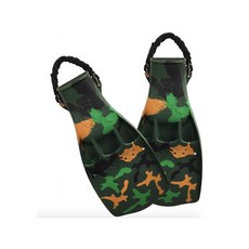 SCUBAPRO JET FIN CAMO 4 COLOR MIX 噴射蛙鞋, 迷彩軍綠 請詢問尺寸