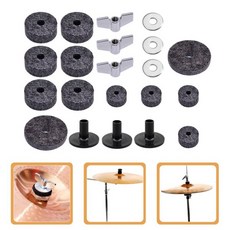 심벌즈 드럼 펠트 패드 심벌 스탠드 키트 액세서리 공급 모자 피팅 소형 전문 세트 드러머 성능 교체, 01 Grey, 1개