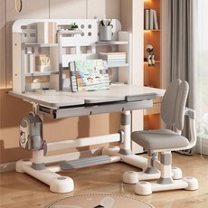 저학년책상 예비 초등 키즈 테이블 바른자세 높이 각도 조절 주니어책상, 그레이