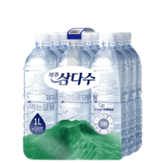 제주삼다수 그린 무라벨, 1L, 9개