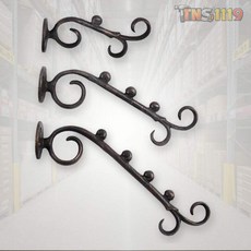 티엔에스 코끼리 주물옷걸이 벽걸이후크 옵션선택 현관 행거 장식훅 철제, 1볼