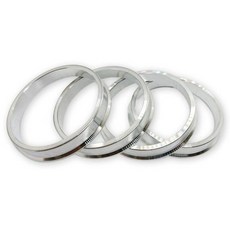 (아우풀) 자동차 타이어 허브 링 4 개 세트 (1 대분) 단조 알루미늄 제 츠바 부착 스페이서 (60.1-54.1mm), 한개옵션1, 02 66.6-57.1