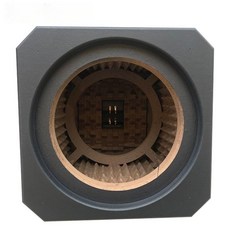 우퍼 상자 10인치 튜닝 12인치 앰프 자동차 스피커 쉘 무선 스피커통 목재, 단일 스피커, 범용, 8인치 블랙 (밀폐형)