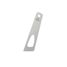 1Pc Nattools 스테인레스 스틸 접착 시트 DIY 수제 가죽 보조 도구 Gumming Glue Carving Stitching, 02 1 pc, 1개