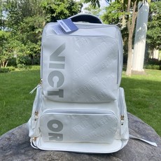 新款羽毛球包雙肩背包獨立鞋倉大容量時尚多功能運動球拍包BR5013, 新款羽毛球獨立鞋倉雙肩包5013白, 1個