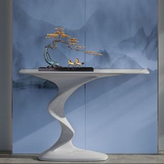 廠直/保固/轻奢玄关台设计师异形客厅玄关柜走廊中式玄关桌岩板门厅端景意式, 1個