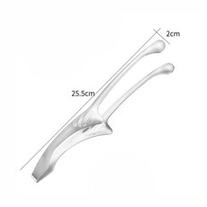 小米粉日式烤肉夾 - 不鏽鋼燒肉夾 料理夾 公筷夾 - 露營烤肉必備, 304 圓頭款, 1個