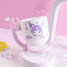산리오 캐릭터 거꾸로 양치컵 360도 회전컵 물빠짐 칫솔꽂이, 쿠로미