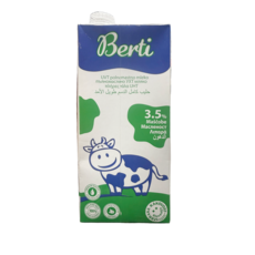 Berti 歐洲寶貝優質保久牛乳，歐洲進口，高鈣高蛋白，無須冷藏，方便攜帶，全家共享, 1L, 12個裝