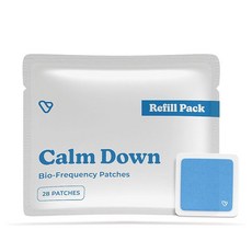 Vibrants Calm Down Patches - 생체 주파수 스트레스 완화 패치 - 자연스럽게 스트레스 관리 및 침착 유지 - 스트레스 패치 28개 리필 팩