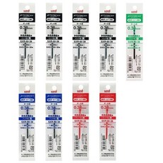 더주니 유니 제트스트림 3색 4색 볼펜 멀티펜 전용 리필심 9개 세트, 1개, 0.38mm 블랙4개+블루2개+레드2개+그린1개
