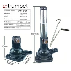 스크류 잭 2톤 이중 섹션 기계식 기어 타워 핸드 크랭크 SUV 오프로드 차량용 확장 수직, 1