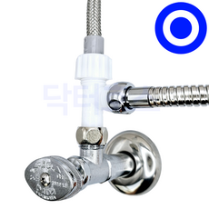 닥터호스 올인원 녹물케어 비데 필터, 비데용T밸브(흰색 플라스틱)1개