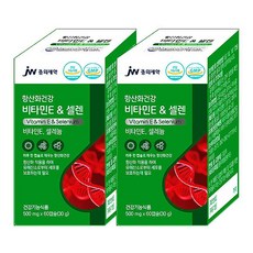 jw pharmaceutical 維他命E&硒補充錠, 500mg, 60顆, 2件
